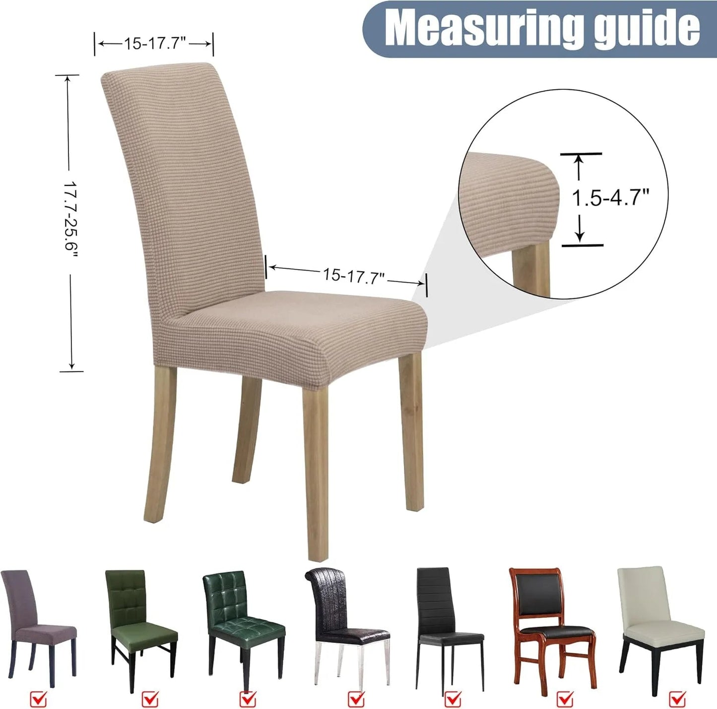 PrettyGuard - Cubiertas elásticas impermeables para sillas